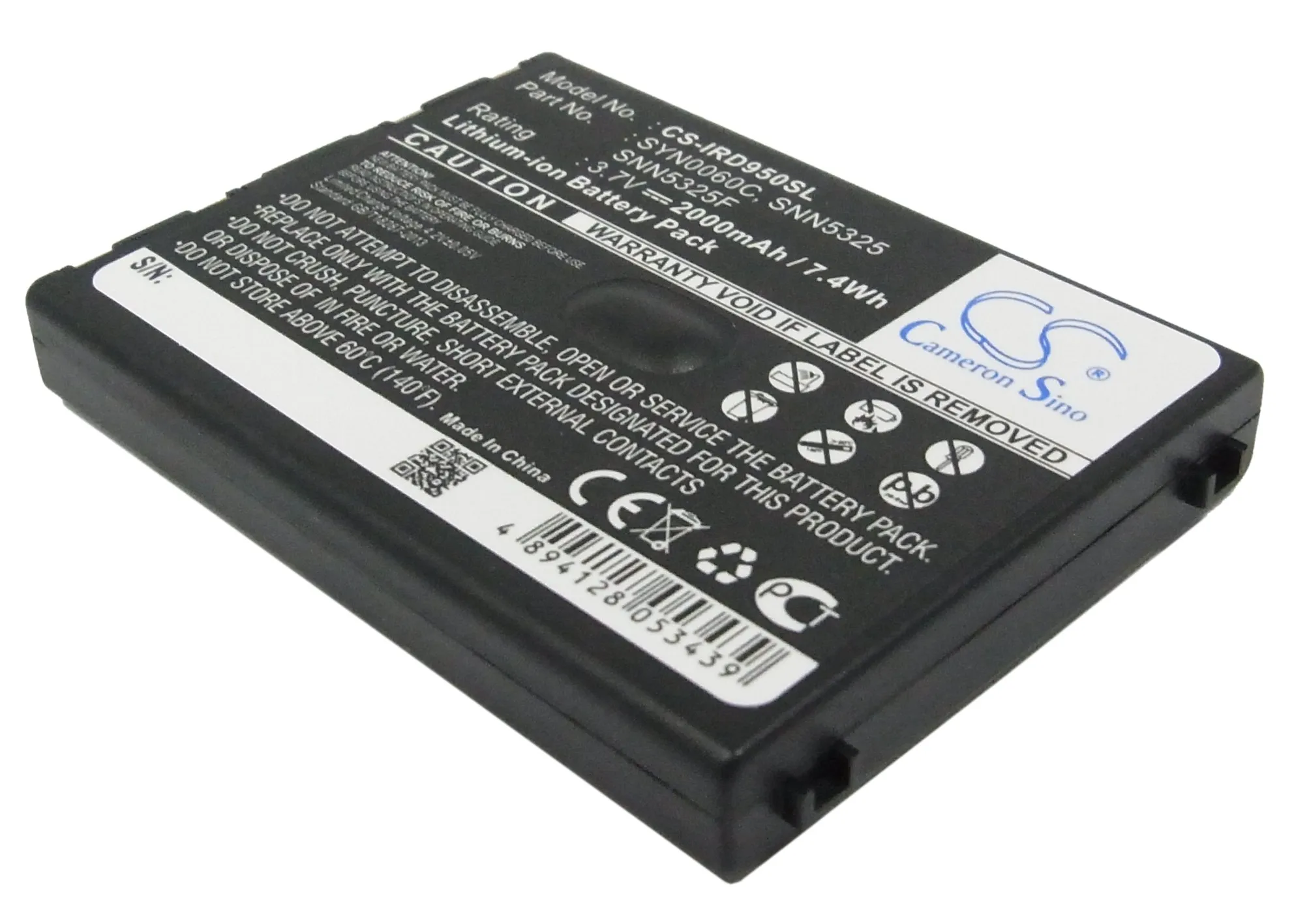 

2000mAh иридий SYN0060C SNN5325 SNN5325F Аккумулятор для 9500 9505