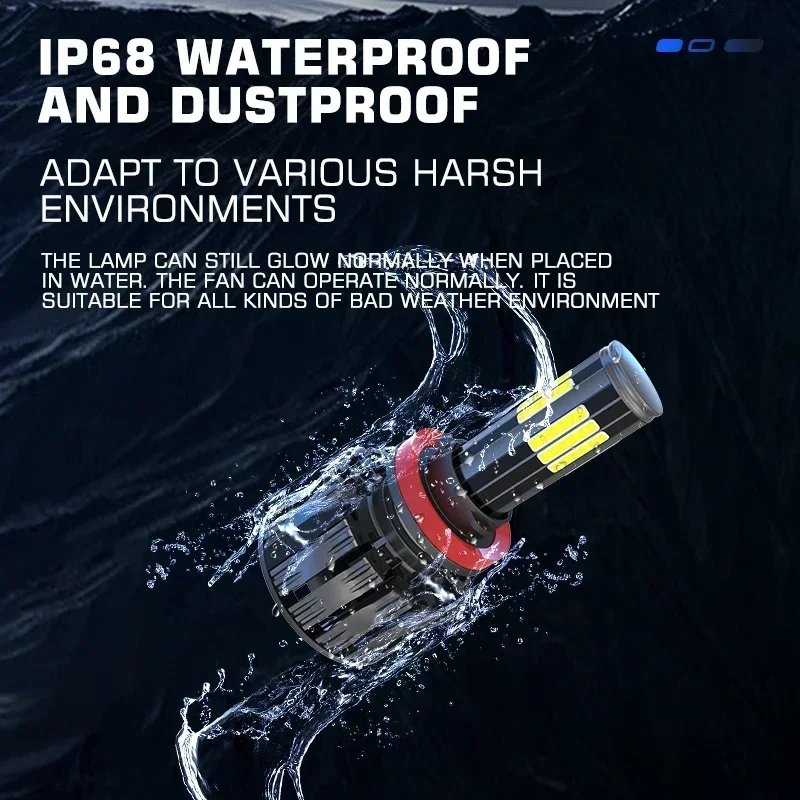 2 шт. светодиод H7 3D 360 Canbus 12 боковых светодиодов 280000 LM 300 Вт Автомобильные фары