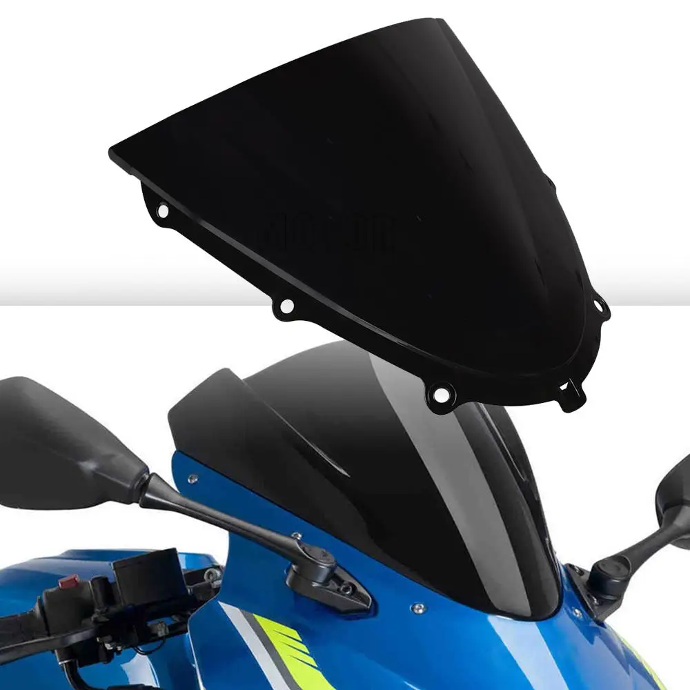 

2021 GSX-R 150 двойной пузырьковый черный GSXR 125 ветрозащитный экран ветрового стекла для Suzuki GSXR125 GSXR150 2017 2018 2019 2020
