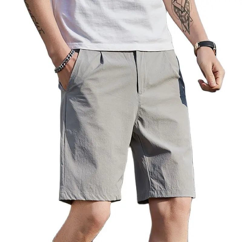 2022 New Youth Student Summer Comfortable Elastic Shorts Men Wear Home Cotton Casual 5-Point Trousers Korean Versatile Pants