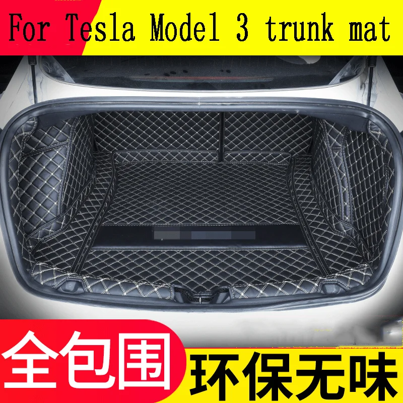 

Полностью закрытый коврик для багажника Tesla Model 3, коврик для электрического багажника, 20-21 версии, автозапчасти