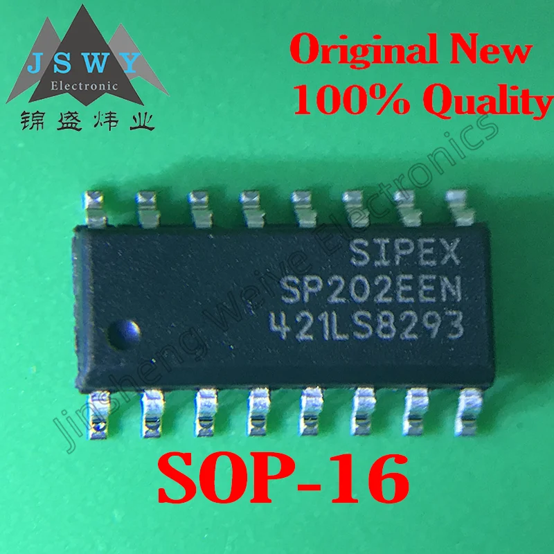 

10PCS SP202EEN SP202 SP232EEN SP232 SP3232EEN SP3232 SMD SOP-16 RS232 Transceiver IC 100% Brand New Genuine Free Shipping