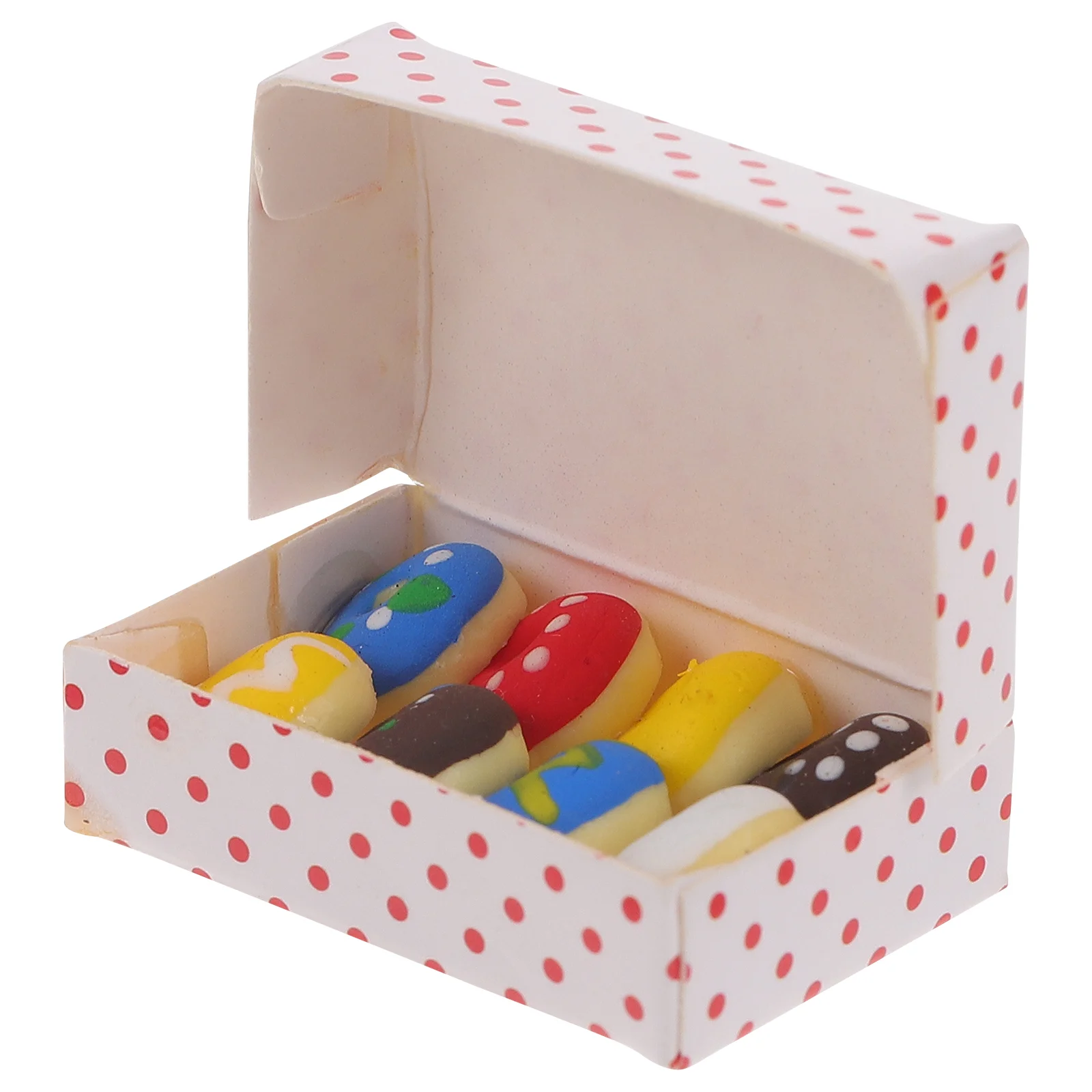 

1 Box Simulated Doughnut Decor Miniature Scene DIY Adornment