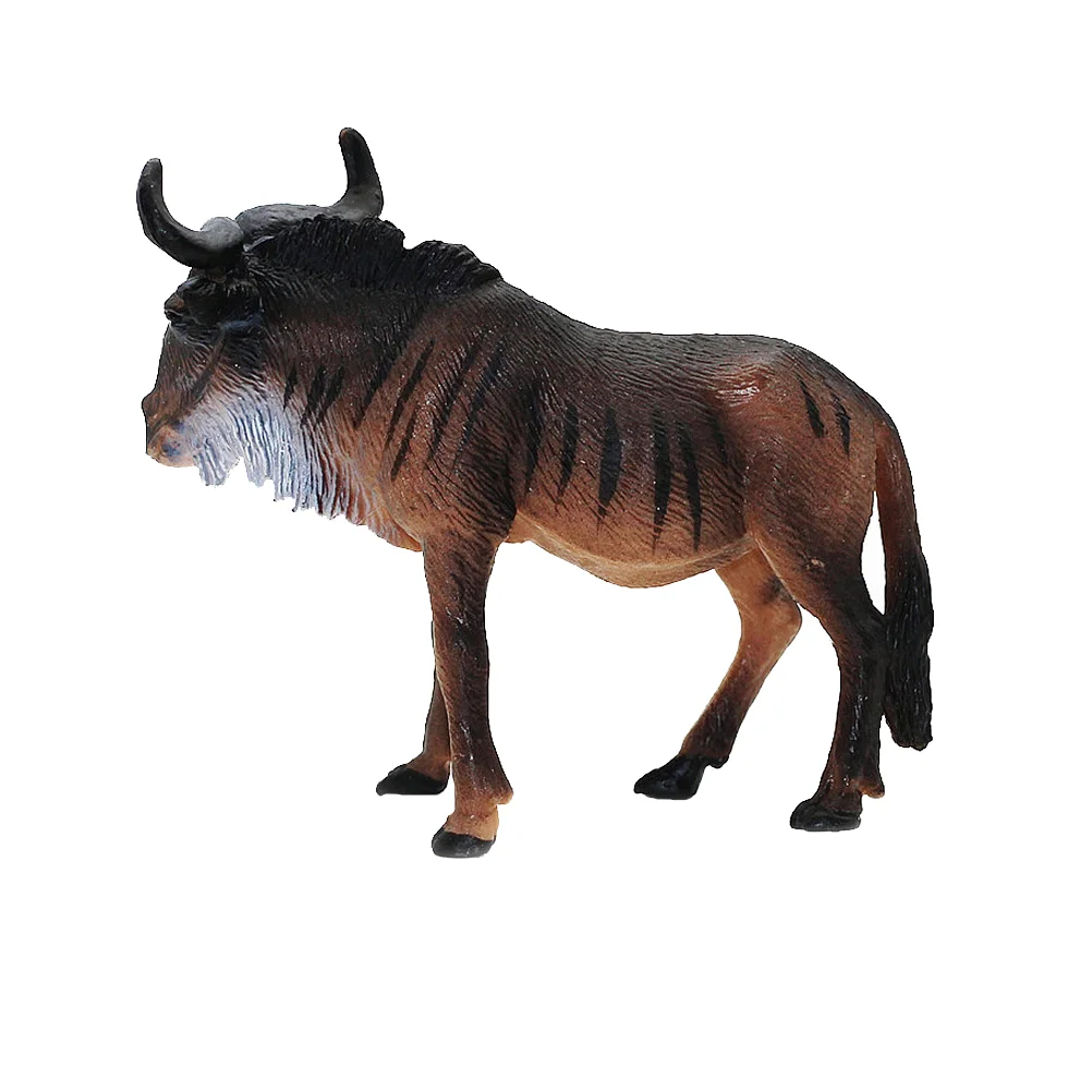 

Фигурки диких животных, африканская модель Wildebeest, пластиковая отделка, имитация моделей