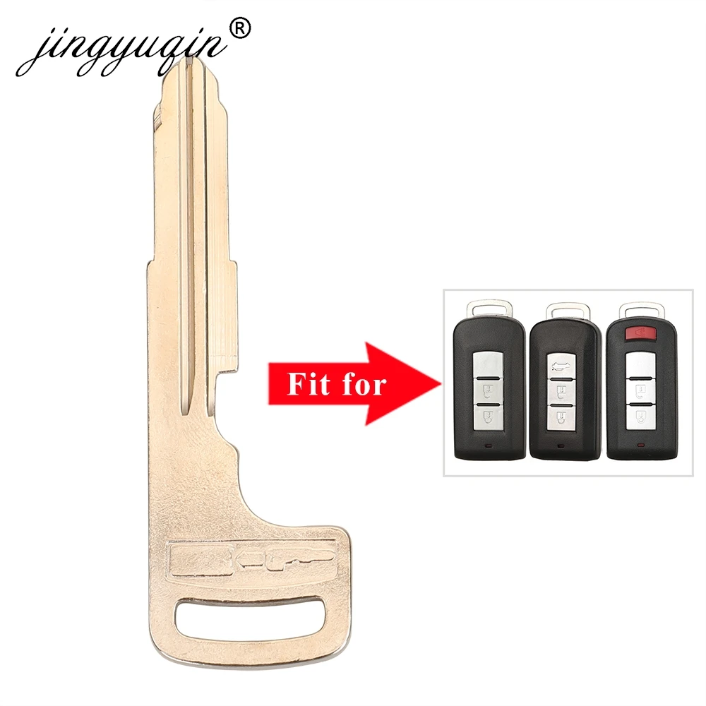 

Jingyuqin умный вход без ключа, дистанционная вставка, аварийный ключ, необрезанное лезвие для Mitsubishi Lancer Outlander ASX Eclipse Galant