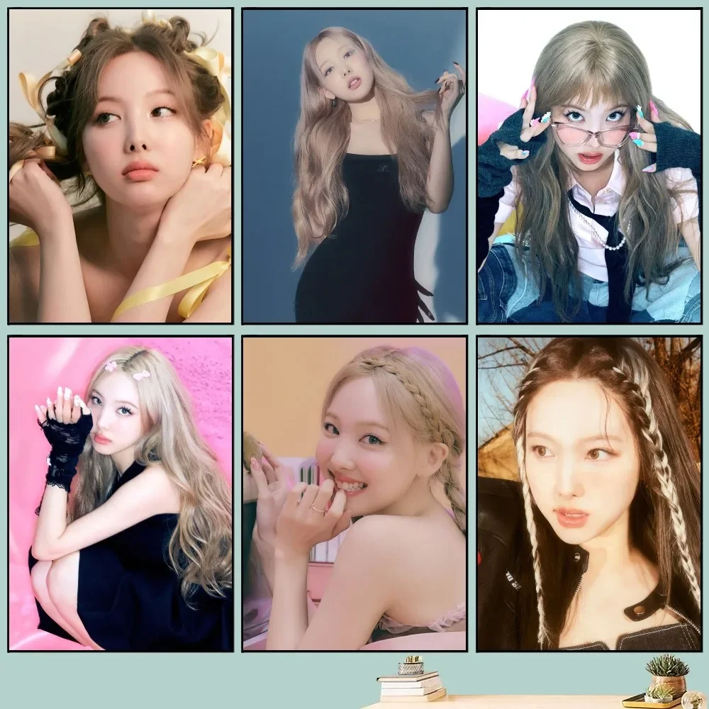 Постер Kpop T-дважды Nayeon сделай сам винтажный кинопостер настенная живопись