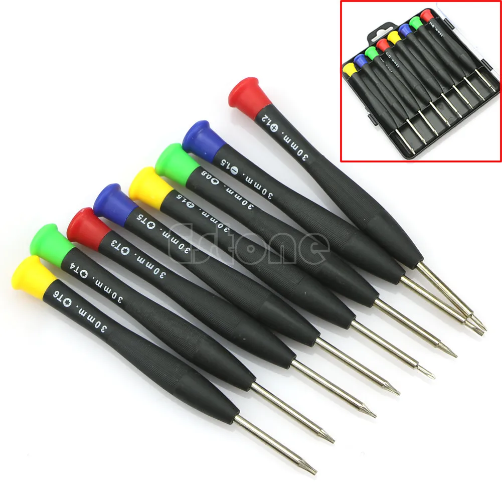 

New 8 in 1 Precision Mini Pocket Repair Tools Screwdriver Set For Cell Phone PC