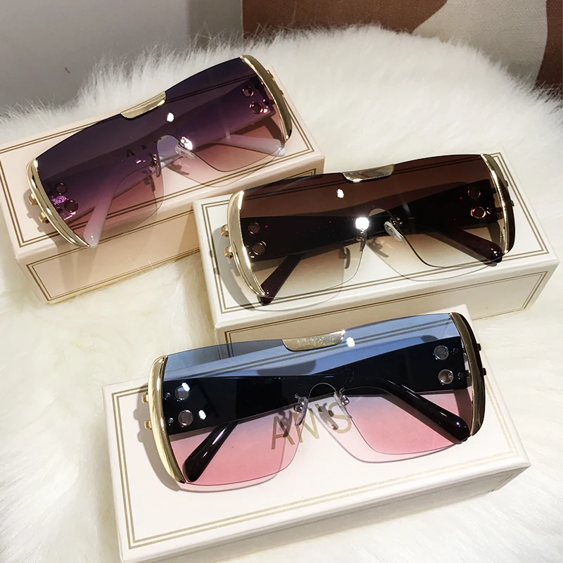 2023 High Quality Women Sunglasses New Rimless Eyewear Outdoor Sports gafas de sol de los hombres UV400