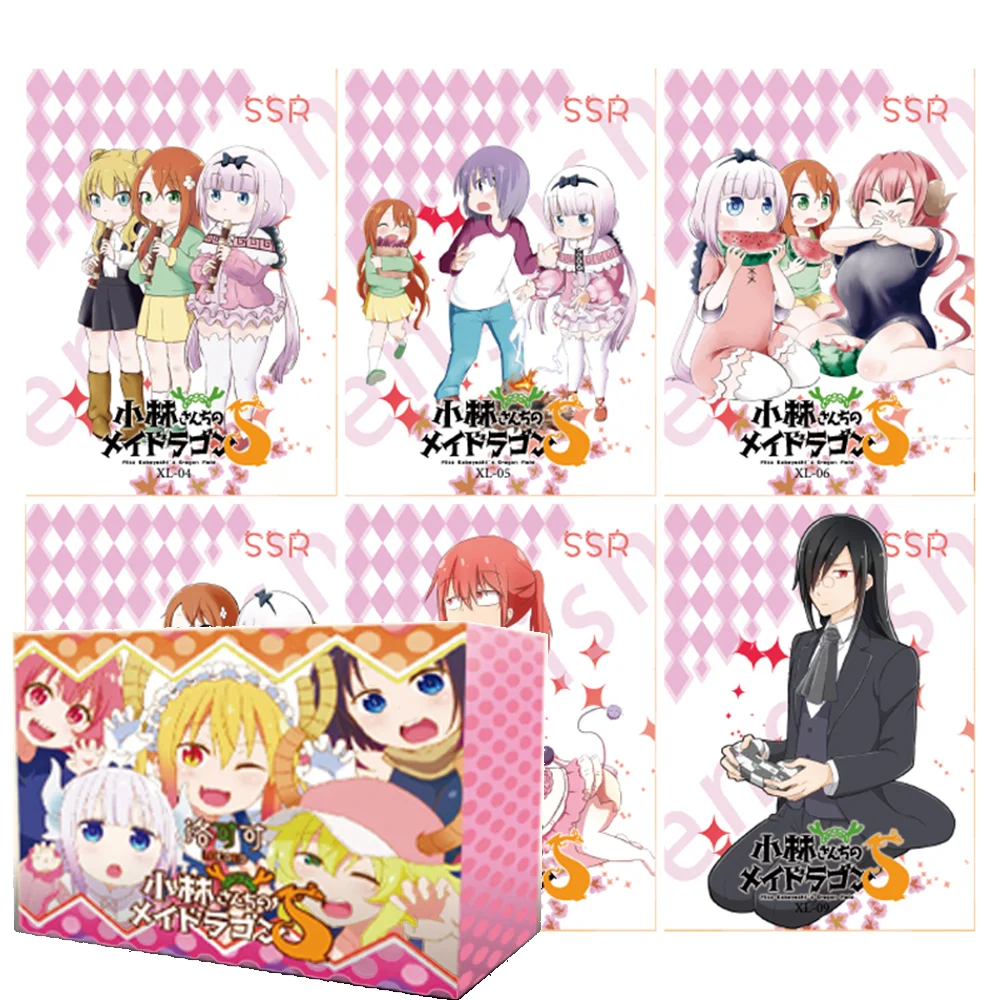 

Genuine Collection Cards Anime Miss Kobayashi's Dragon Maid Oracle Rare Cards Tohru KannaKamui Game Limited Edition Trading Card