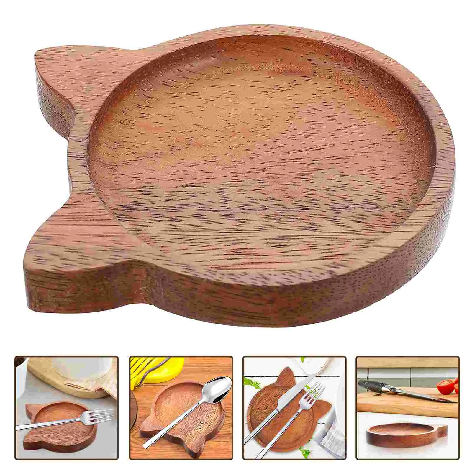 Подставка для ложки Деревянная столовых приборов закусок чая |