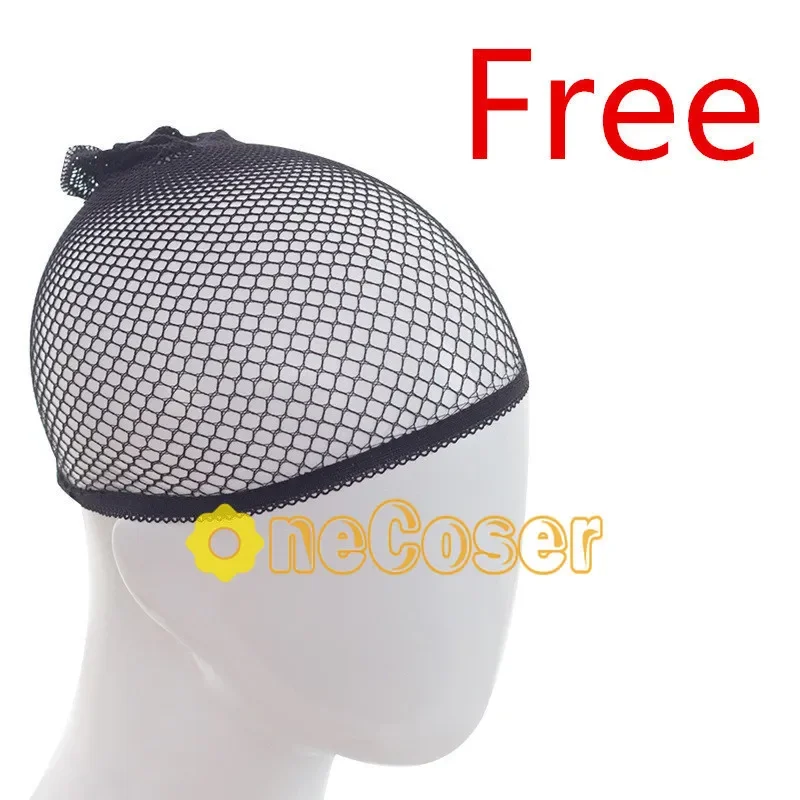 Редкий женский парик для косплея серый градиент красные волосы игра ID V пациент