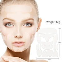 combo set anti wrinkle silicone pads face sticker cleavage eyes cheeks removal firming patches tightening make skin tender