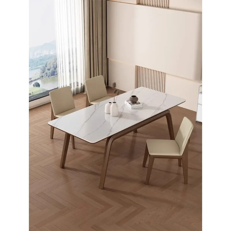 Обеденный стол из массива дерева Slate современный простой импортный ясень