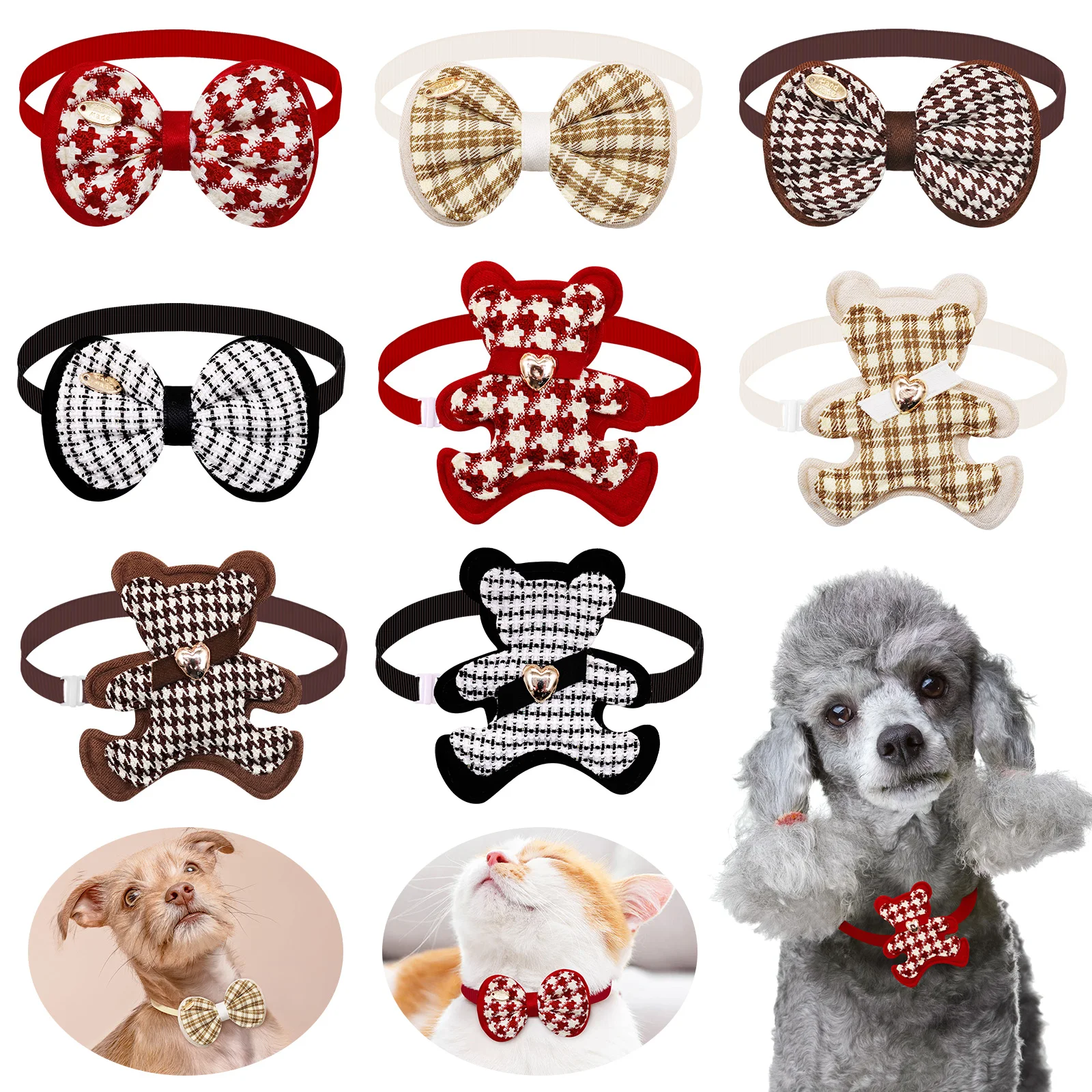 

Cats Grooming Dog Small Cat Fashion 50/100psdog Dog For Dog Dog Bowties Bows For Accessories Collar Bows Dogs Pet Tie Small Bow