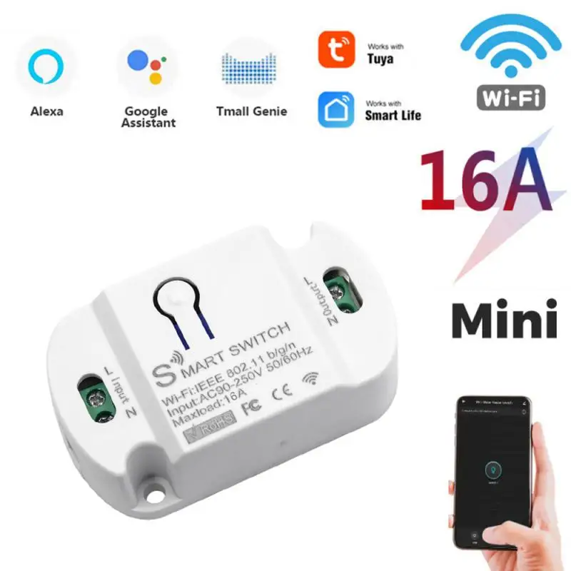 

Smart Home House Wifi Wireless Remote Switch Breaker Domotic LED Light Controller Module Alexa Google Home Smartlife Tuya APP