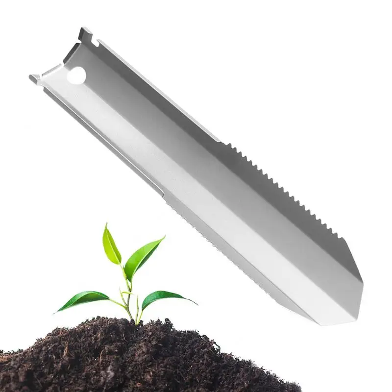 

Garden Trowel Gardening Shovel Pure Titanium Garden Hand Shovel With Ergonomic Grip Depth Marker Measurements For More