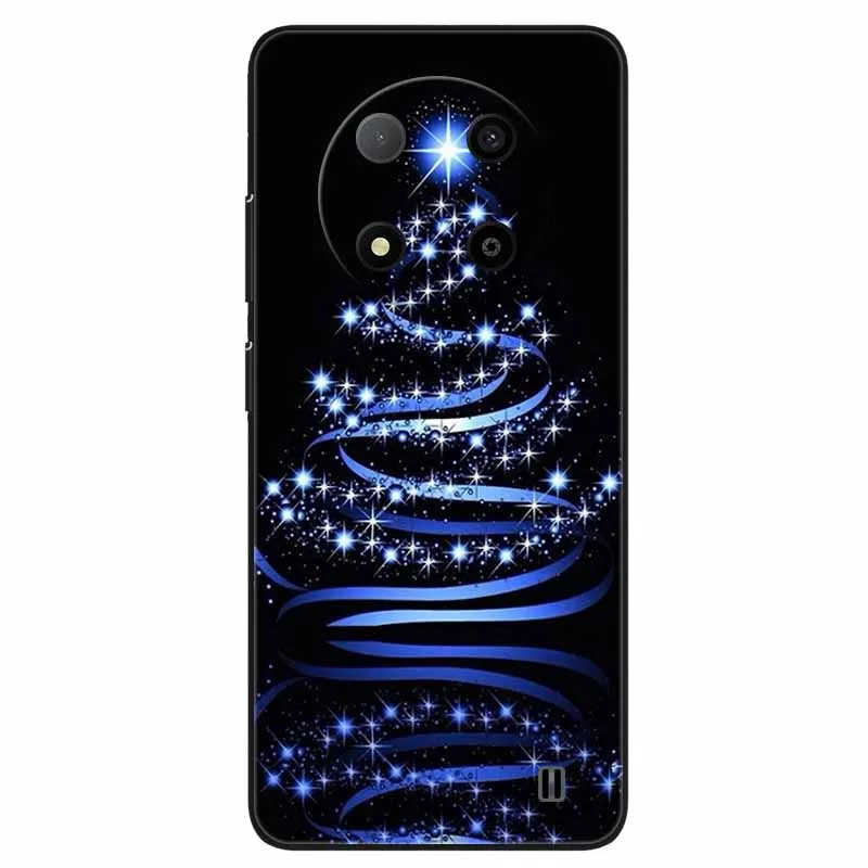 Рождественские чехлы для телефонов ZTE Blade A73 5G силиконовый мягкий бампер из ТПУ