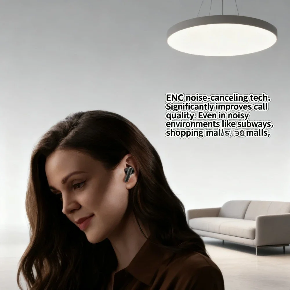 Фото Миниатюрные беспроводные Bluetooth-наушники для бизнеса и киберспорта с сенсорным управлением, высококачественным звуком, комфортной посадкой и сверхдолгим временем работы от аккумулятора. №3