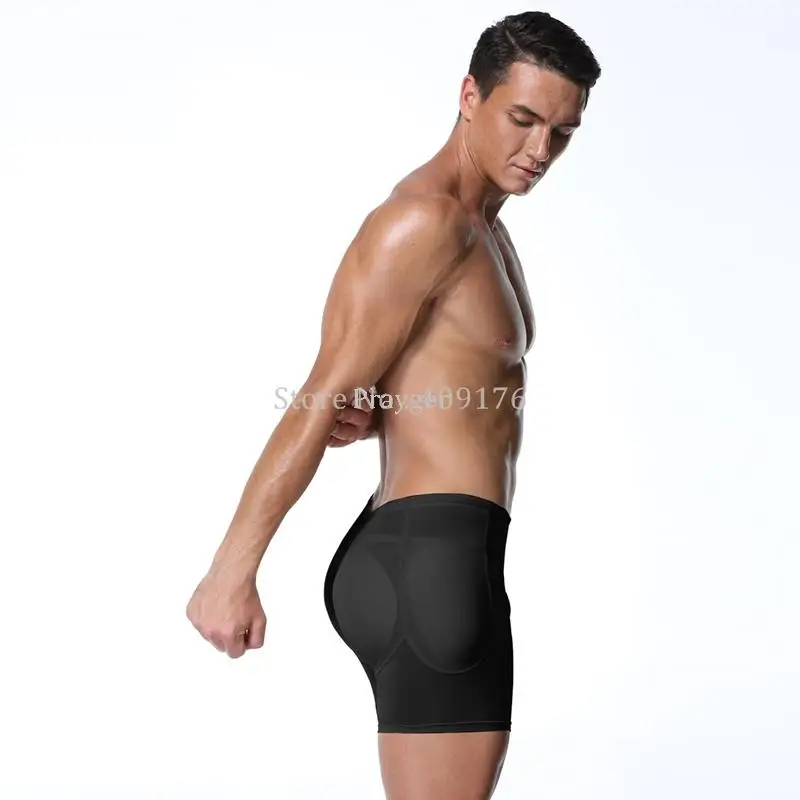 Men Shaper Butt Lifter Big Ass Underwear Padded Removable Inserts Enhancer Boxers Big Waist 6XL
