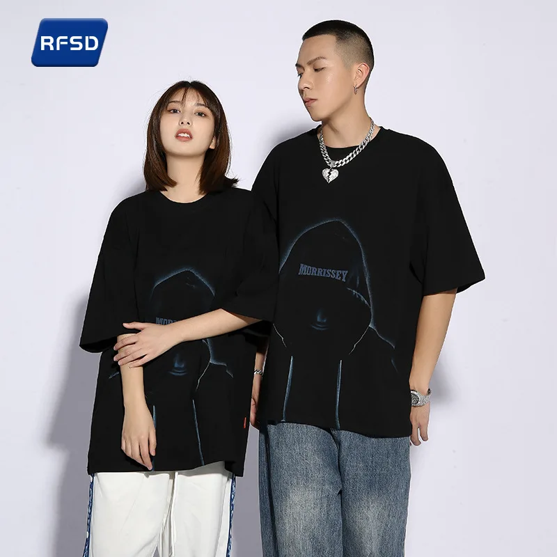 

Vayrich Branded Original Unisex Cotton Dark Man Print Hip Hop Streetwear T-Shirt Men Women Casual Short Sleeve Tee Tops