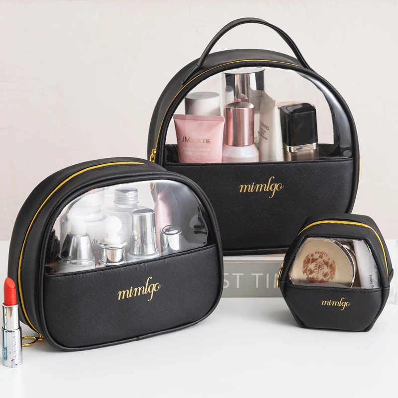 

Women's Cosmetic Bagpvc Large-capacity Transparent Semi-circular Portable Ins Wind Product Wash Storage Bag