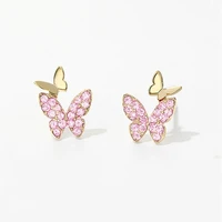 cute small butterfly stud earrings for women temperament elegant simple fashion trend earrings for women stud earrings