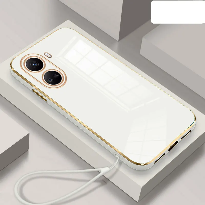 

Однотонный защитный чехол с покрытием для телефона Huawei Nova 10 Se, роскошный мягкий чехол для Huawei Nova 10 Se Pro 9 Se Pro, чехол + ремешок