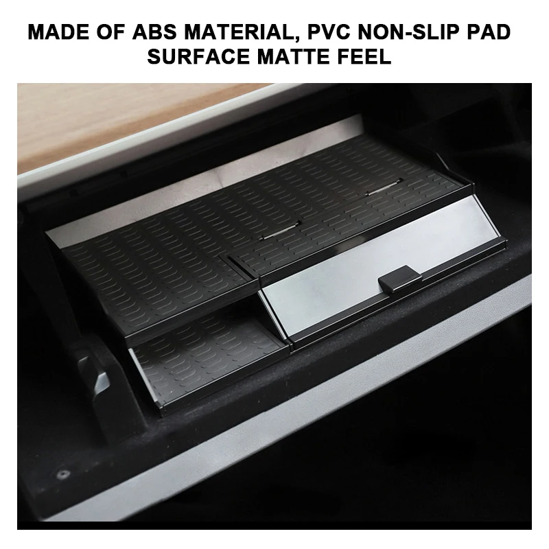 

For Tesla Model 3 Model Y glove box Center Console Storage Glovebox Container Organizer Shelf Savings box non-slip storage box