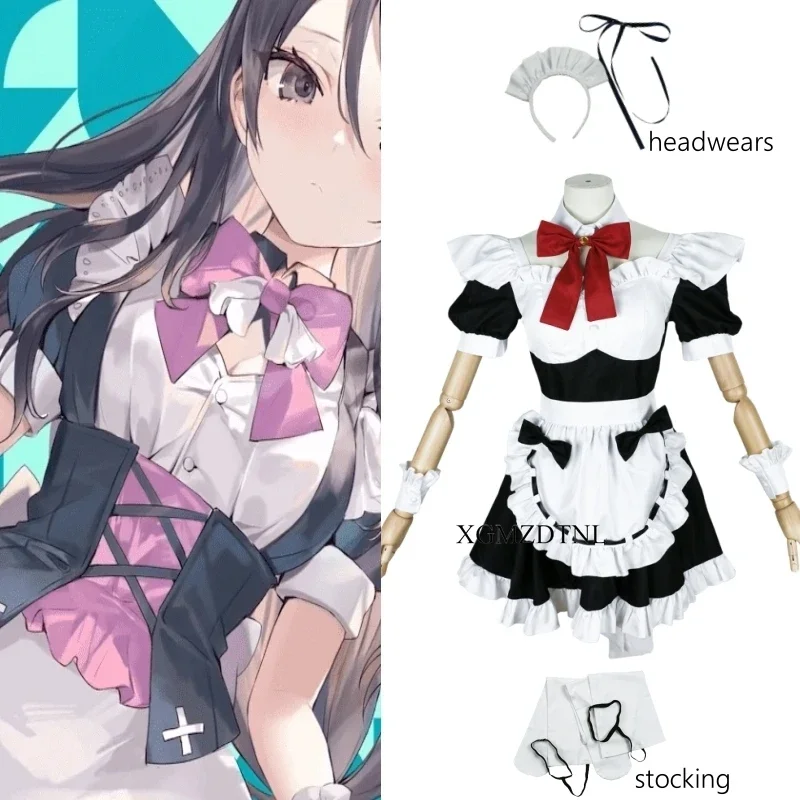 Аниме Alya Sometimes Hides Her Feelings in Russian Alisa Mikhaylovna Kujo Косплей Костюм горничной Женский