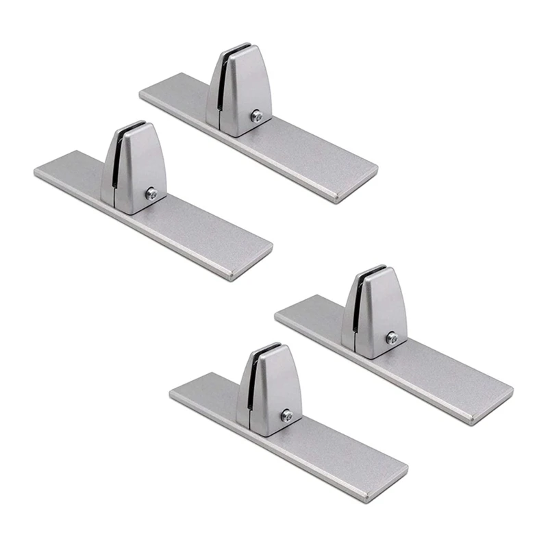 

4Pcs Desk Screen Baffle Fixed Clamp Desktop Partition Support Bracket Shelf Clip Aluminium Alloy Table Board Clamp