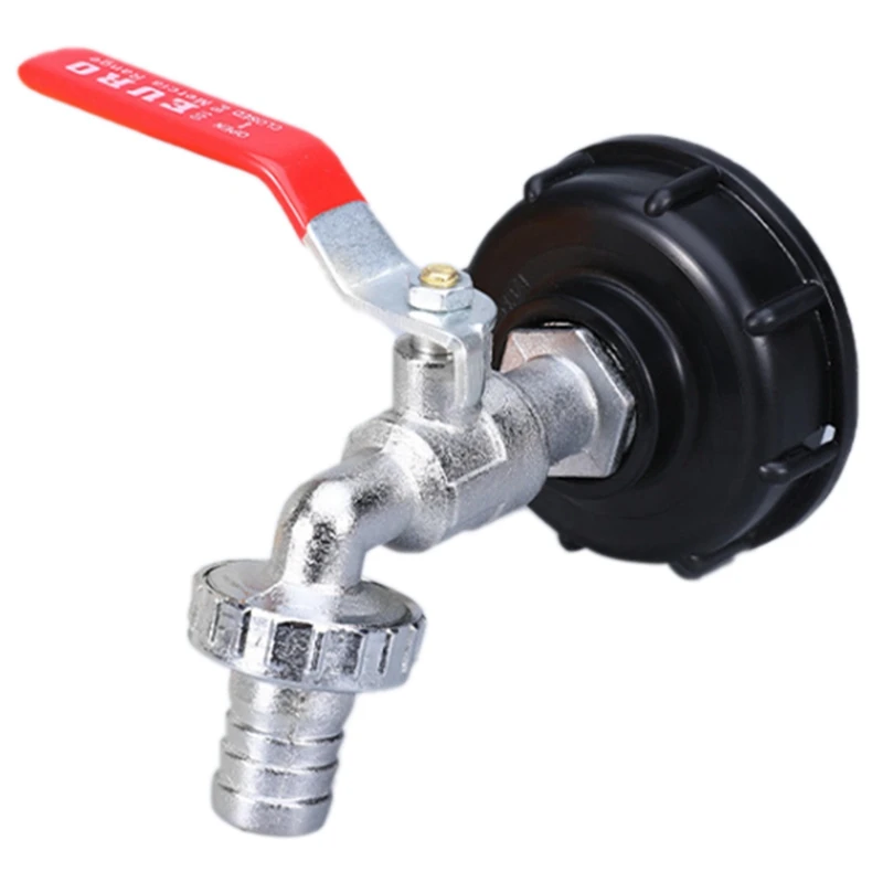 

Hot IBC Tank Alloy Tap Adapter S60X6 Coarse Thread Valve Fittings Garden Hose Connector Replacement Metal Drain Tool