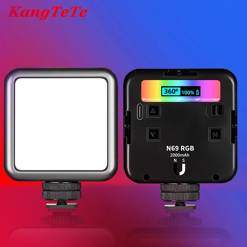 

RGB LED Video Light Full Color Mini LED Video Light Smartphone SLR Camera Rechargable Vlog Fill Light For DSLR SLR Camera Lamp
