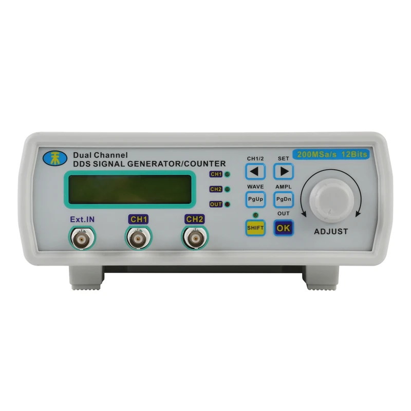 MHS-5200A Высокоточный цифровой двухканальный генератор сигналов DDS произвольный