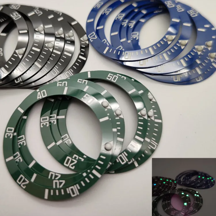 

Watch Accessories Ceramic Ring Watch Bezel Green Luminous Outer Diameter38mm Inner Diameter 30.5mm