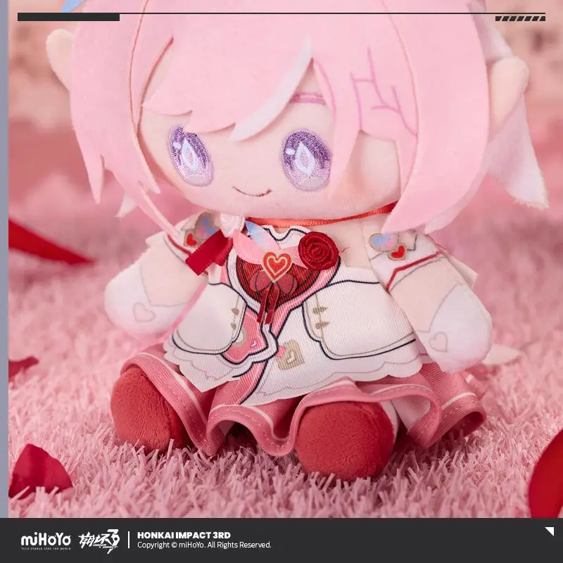 Фото Официальная игрушка miHoYo Honkai Impact 3rd: Кукла-подушка Элизия Киана в сидячей позе, аниме-модель, украшение, подарок для косплея на Рождество №2