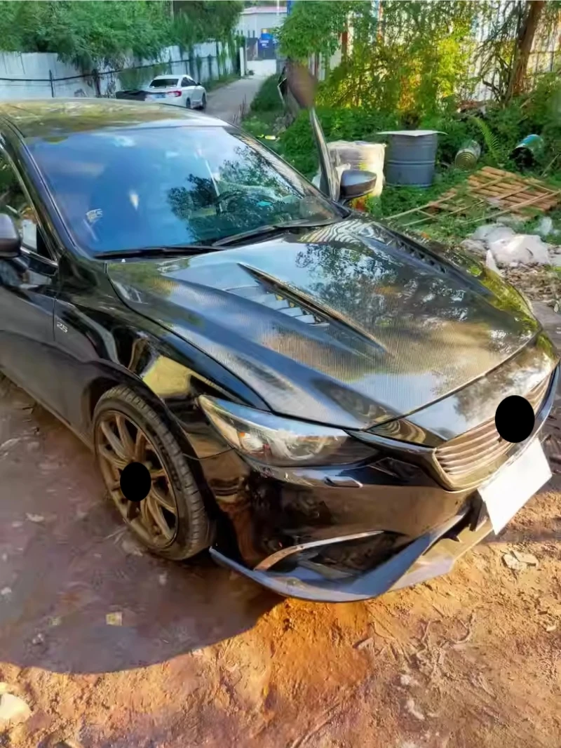 Передняя крышка двигателя из углеродного волокна капот для Mazda 6