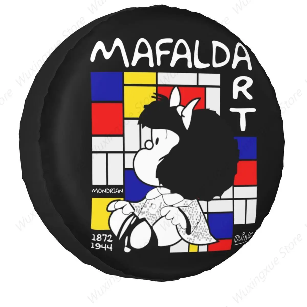 Чехол на запасное колесо Mafalda Enjoy The Art Of Mondrian для Mitsubishi Pajero защитные колеса