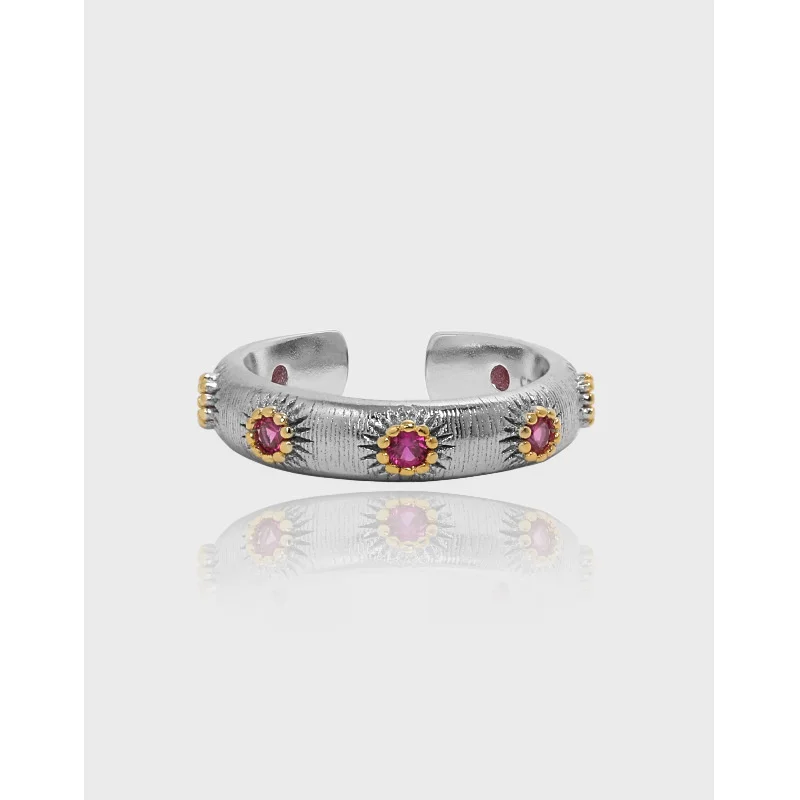 

Sterling Silver 925 Zircon Adjustable Rings For Girls Punk Designer Luxury Party Ring 2022 Trend Accessories Fashion Jewelry