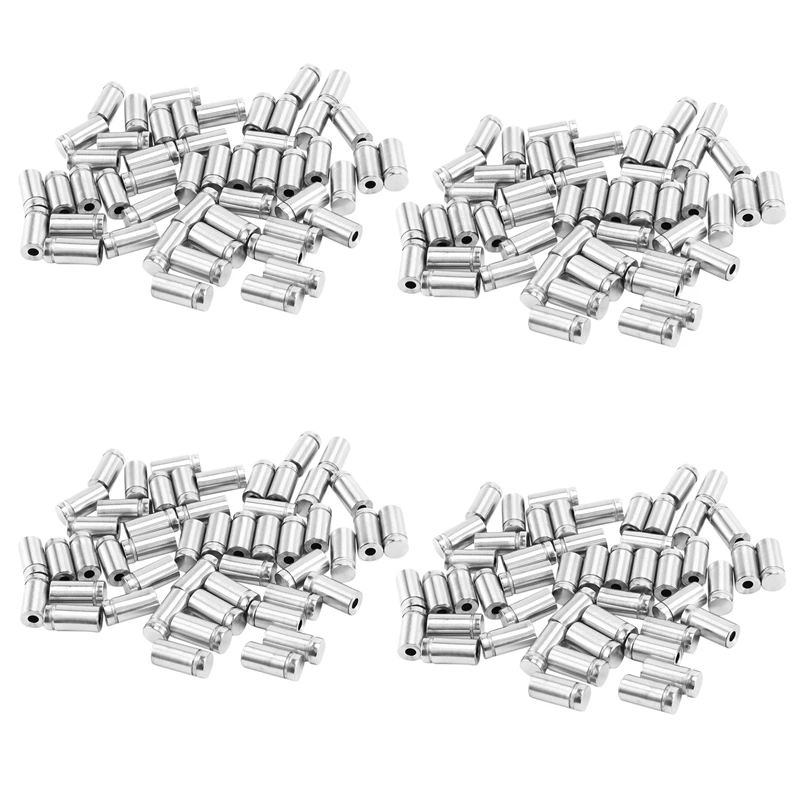 

Hot 200 Packs Sign Standoff Screws Advertising Screws Stainless Steel Wall Standoff Mounts Glass Acrylic Nail