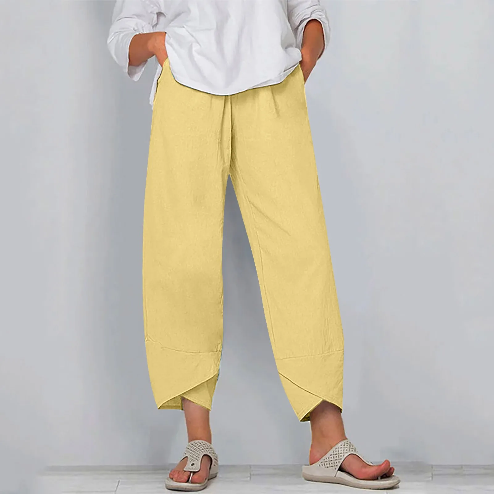 

Womens Lounge Pants with Pockets Pants Cotton Straight Beach Ladies Women Winter Work Outfits