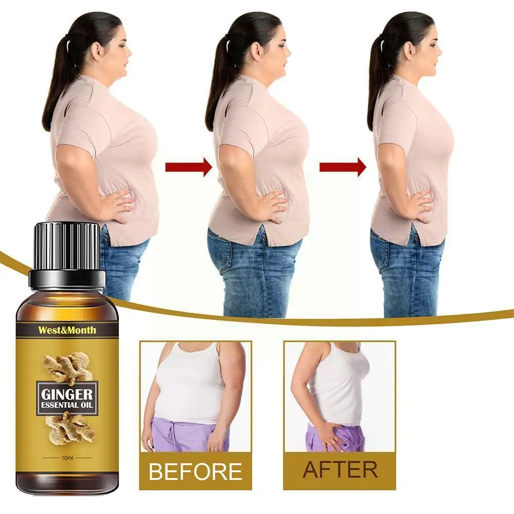 

10/30ml Ginger Body Sculpting Oil Massage Slimming Slimming Firming Moisturizing Body Belly Thigh Oil Muscle Skin O0x2