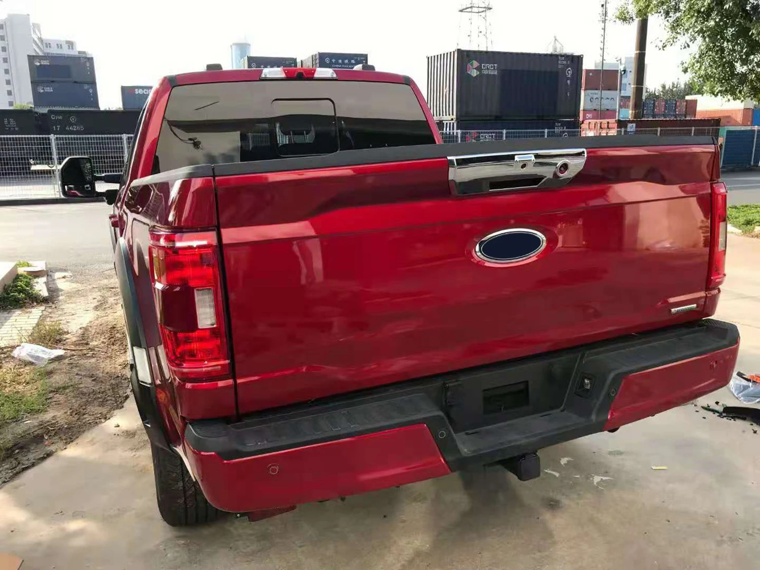 Задняя дверь автомобиля ручка задней двери декоративная накладка для Ford F150 2021 2022