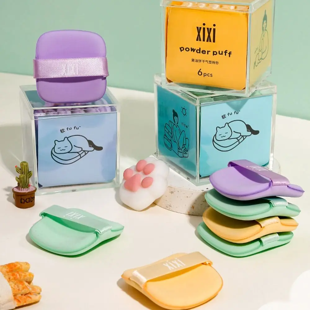 

6 шт./набор, мягкая и приятная для кожи губка для макияжа