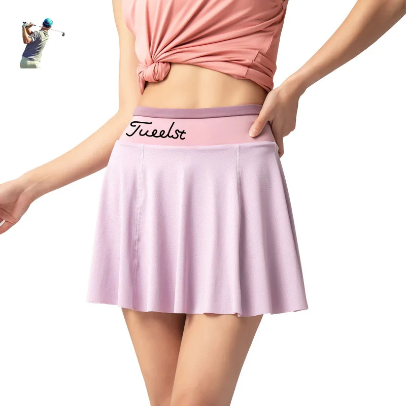 

Golf Shorts Solid Color Fake Two-Piece Leggings Ladies Golf Clothing Woman Golf Shorts Tennis Skirt Shorts Women