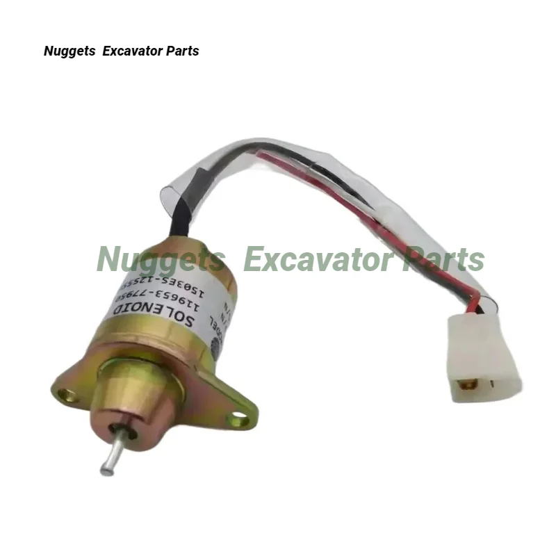 Стопорный электромагнитный клапан 1503ES-12S5SUC5S 11953-77950 подходит для экскаваторов Yanmar