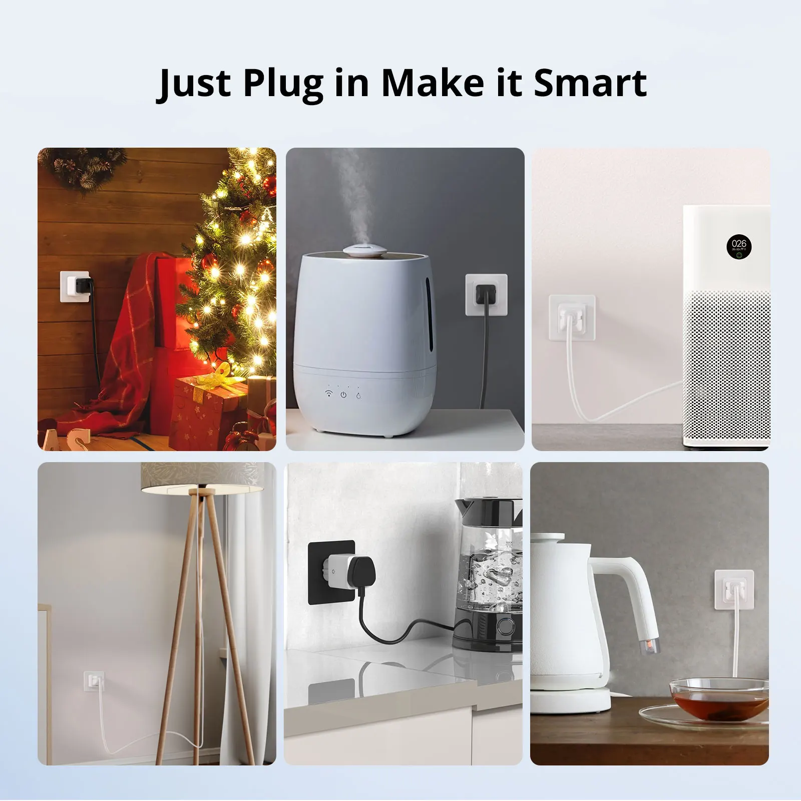 Умная розетка Woolley SA-029 Zigbee 16 А европейская вилка 3840 Вт беспроводной переключатель