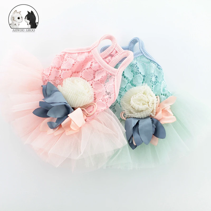 

New Puppy Dress Girl Dog Clothes for Small Dogs Dog Dresses for Small Dogs Vest Adjustable Pet Clothes Pet Floral Skirt Costume