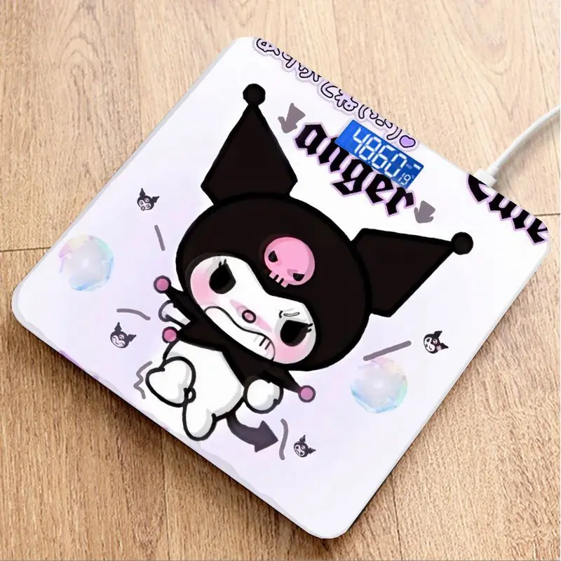 

Sanrio Kuromi Kawaii Body Weight Scale Body Fat Scale Household USB Electronic Digital Weight Scale precise Measurement Scale