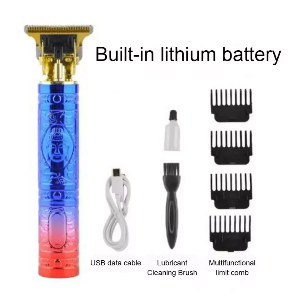 

Новинка 5 Вт профессиональный триммер T9 оригинальная машинка для стрижки волос перезаряжаемая Парикмахерская бритва машинка для бритья