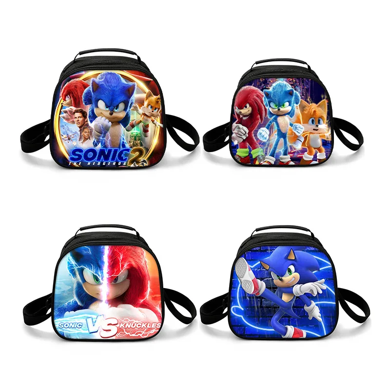 

2023 Sonic The Hedgehog Lunch Bag Pupils Picnic Bag Ice Bag Waterproof Cartoon Girl Thermal Cooler Lunch Tote Office Work School